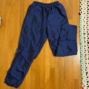 Navy Blue Joggers With Elasticated